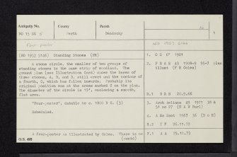Parkneuk, NO15SE 5, Ordnance Survey index card, page number 1, Recto