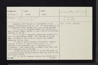 Craighead, NO15SE 23, Ordnance Survey index card, page number 1, Recto