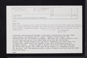 Craighead, NO15SE 23, Ordnance Survey index card, page number 2, Recto