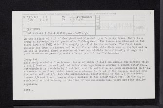 Craighead, NO15SE 23, Ordnance Survey index card, page number 1, Recto