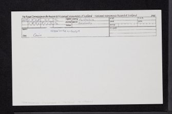 Heatheryhaugh, NO15SE 52, Ordnance Survey index card, Recto