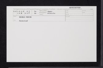 Meikle Forter, NO16SE 25, Ordnance Survey index card, Recto