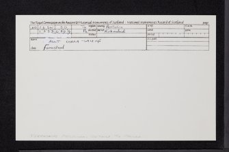 Allt Corra-Lairige, NO16SW 30, Ordnance Survey index card, Recto