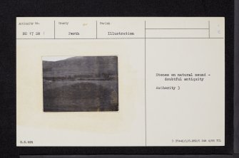 Grave Of Diarmid, NO17SW 1, Ordnance Survey index card, Recto