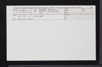 Spittal Of Glenshee, NO17SW 2, Ordnance Survey index card, Recto