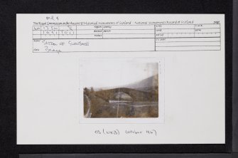 Spittal Of Glenshee, Shee Water, Glenshee Bridge, NO17SW 8, Ordnance Survey index card, Recto