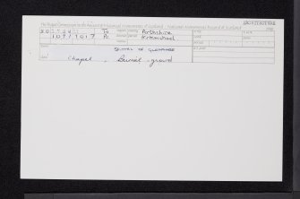 Spittal Of Glenshee, Church, NO17SW 11, Ordnance Survey index card, Recto