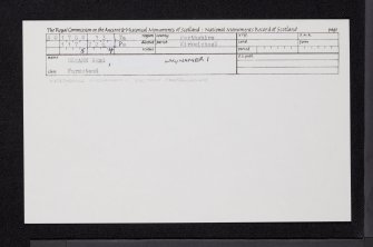Gleann Beag, Laginamer, NO17SW 13, Ordnance Survey index card, Recto