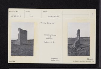 Corston Tower, NO20NW 1, Ordnance Survey index card, page number 1, Recto