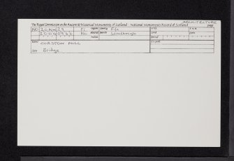 Corston Mill, Bridge, NO20NW 29, Ordnance Survey index card, Recto