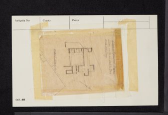 Lindores Abbey, NO21NW 5, Ordnance Survey index card, Verso