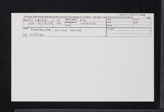Trafalgar, Smithy House, NO21SE 53, Ordnance Survey index card, Recto