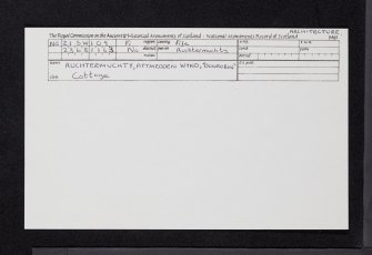 Auchtermuchty, 29 Pitmedden Wynd, Dunrobin, NO21SW 109, Ordnance Survey index card, Recto