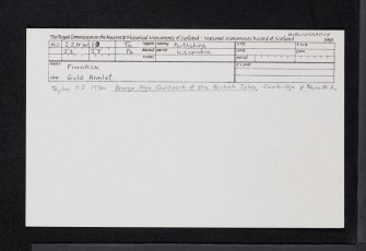 Fingask, NO22NW 10, Ordnance Survey index card, Recto