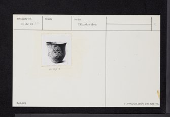 Fingask Estate, NO22NW 20, Ordnance Survey index card, Recto