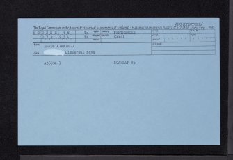 Errol Airfield, NO22SE 18, Ordnance Survey index card, Recto