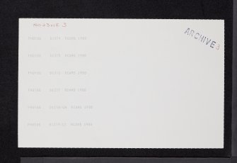 Keillor, NO23NE 3, Ordnance Survey index card, page number 3, Recto