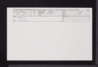 Pitcur, NO23NE 5, Ordnance Survey index card, Recto