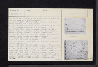 Lintrose, NO23NW 5, Ordnance Survey index card, page number 2, Verso