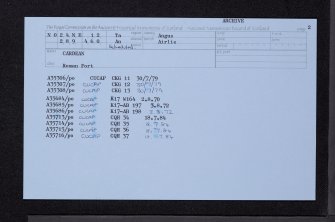 Cardean, NO24NE 12, Ordnance Survey index card, page number 2, Recto