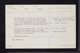 Lochlands, NO24NW 3, Ordnance Survey index card, Recto