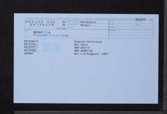 Meigle, NO24SE 25.6, Ordnance Survey index card, Recto