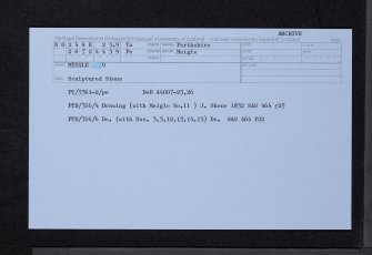 Meigle, NO24SE 25.9, Ordnance Survey index card, Recto