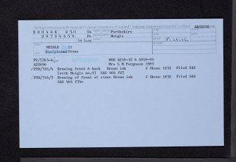 Meigle, NO24SE 25.11, Ordnance Survey index card, Recto