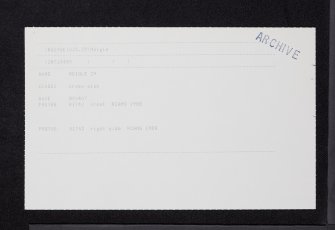 Meigle, NO24SE 25.29, Ordnance Survey index card, Recto