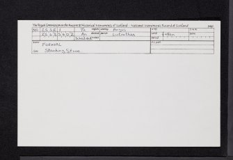 Formal, NO25SE 1, Ordnance Survey index card, Recto