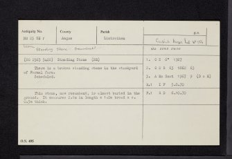 Formal, NO25SE 1, Ordnance Survey index card, Recto