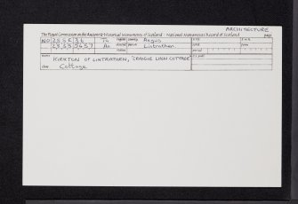 Kirkton Of Lintrathen, Craigie Linn Cottage, NO25SE 36, Ordnance Survey index card, Recto