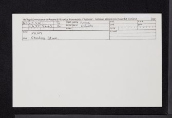 Kilry, NO25SW 1, Ordnance Survey index card, Recto