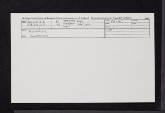 Ashgrove, NO30SE 12, Ordnance Survey index card, Recto