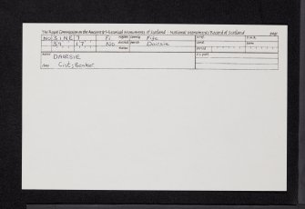 Dairsie, NO31NE 7, Ordnance Survey index card, Recto