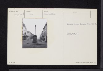 Cupar, Market Cross, NO31SE 7, Ordnance Survey index card, Recto