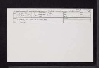 Cupar, 10 North Burnside, House, NO31SE 58, Ordnance Survey index card, Recto