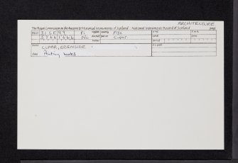 Cupar, Station Road, Edenside Printing Works, NO31SE 99, Ordnance Survey index card, Recto