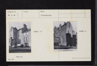 Fernie Castle, NO31SW 1, Ordnance Survey index card, Recto