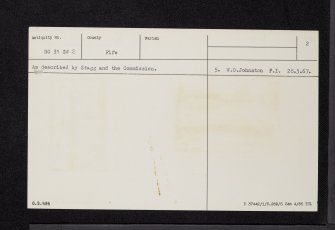 Melville House, Dovecot, NO31SW 2, Ordnance Survey index card, page number 2, Verso