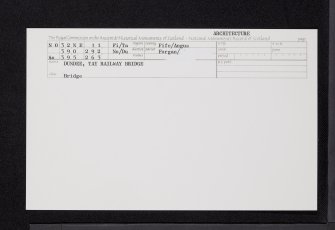 Dundee, Tay Bridge, NO32NE 11, Ordnance Survey index card, Recto