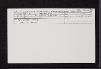 Naughton House, Old Laundry, NO32SE 46.2, Ordnance Survey index card, Recto