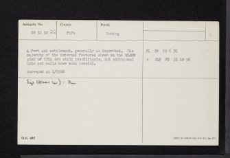 Norman's Law, NO32SW 22, Ordnance Survey index card, page number 2, Verso