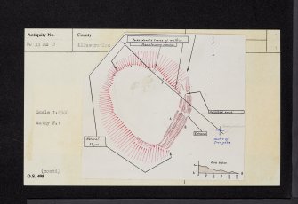 Auchterhouse, NO33NE 3, Ordnance Survey index card, page number 1, Recto
