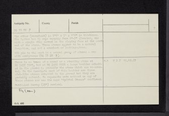 Sidlaw Hospital, NO33NW 7, Ordnance Survey index card, page number 2, Verso