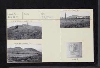 Dundee Law, NO33SE 32, Ordnance Survey index card, Recto