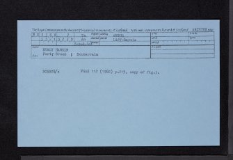 Hurly Hawkin, NO33SW 7, Ordnance Survey index card, Recto