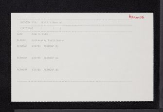 Fowlis Burn, NO33SW 56, Ordnance Survey index card, Recto