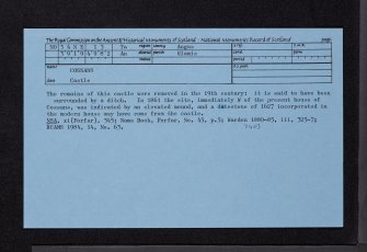 Cossans, NO34NE 13, Ordnance Survey index card, Recto