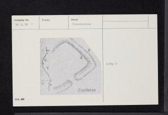 Castleton Of Eassie, NO34NW 5, Ordnance Survey index card, Recto